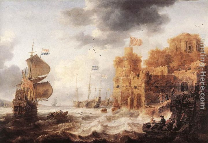 Bonaventura Peeters the Elder An Oriental Harbour